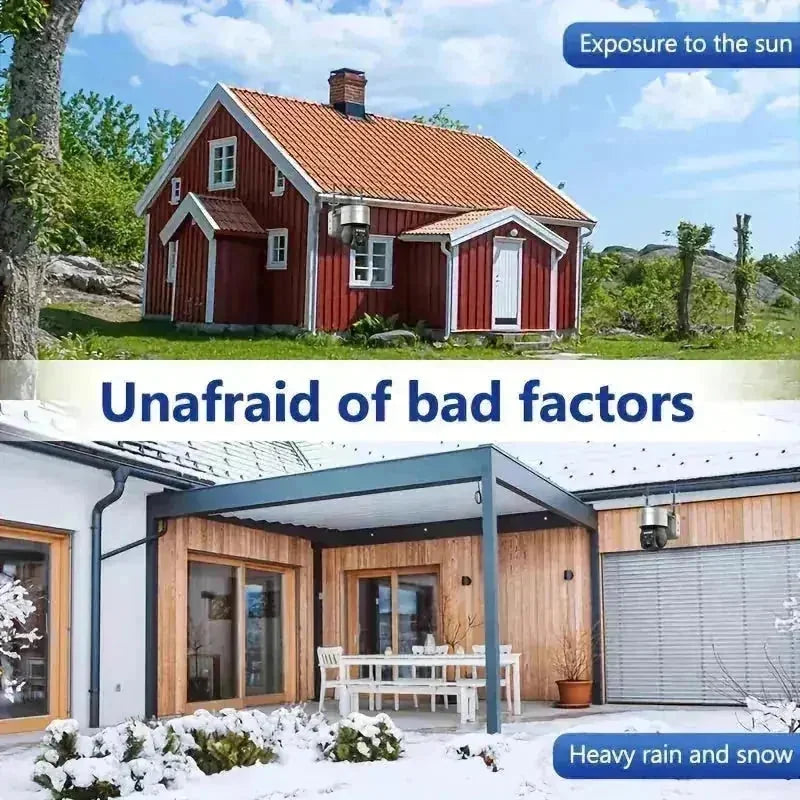 mp dual lens ptz camera | 8x hybrid zoom surveillance | ip66 waterproof outdoor camera | energy saving