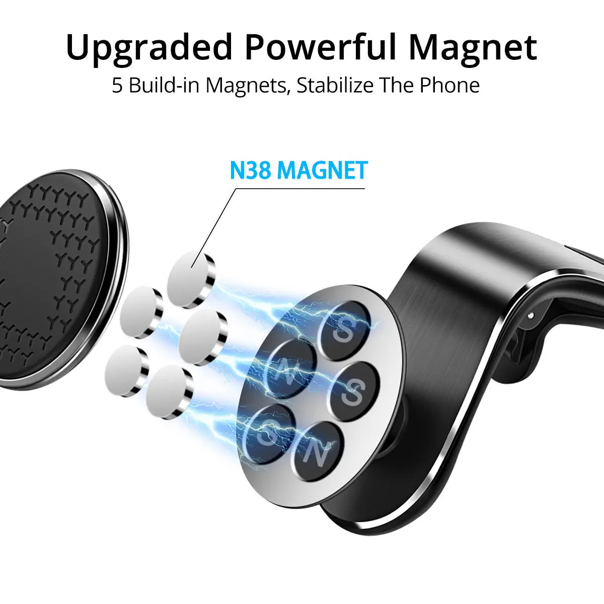Magnetic Car Phone Holder Air Vent Magnet Mount Smartphone Phone Holder Car Rotation Bracket 