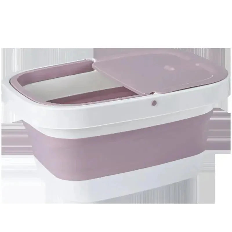 collapsible foot bath bucket | portable foot soaking tub | electric foot massager with heat | ultrasonic cleaning