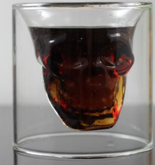 Skull Skull Double Transparent Glass 
