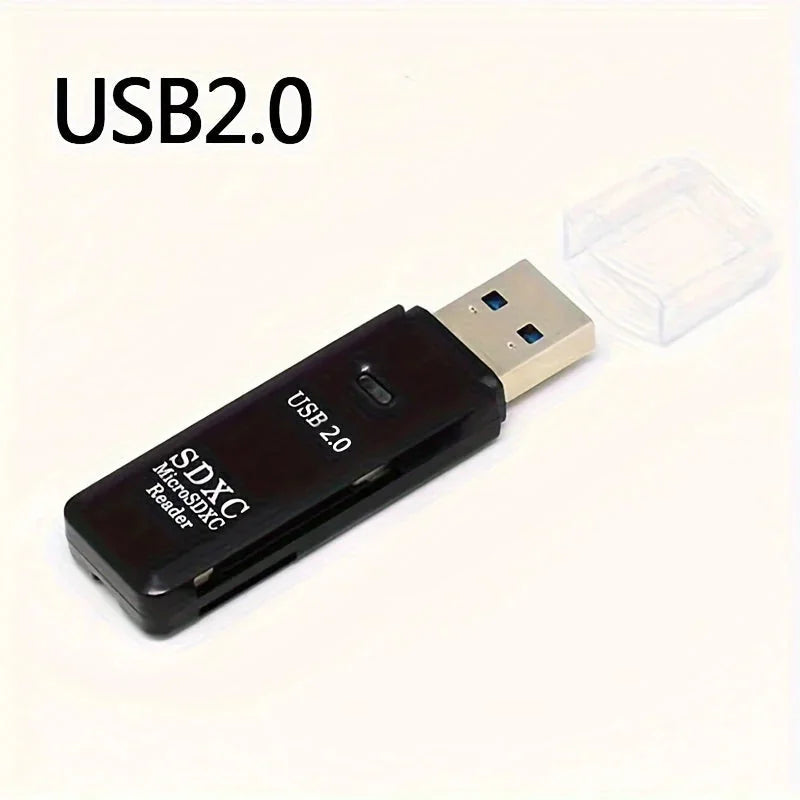 high speed usb 30 card reader | 5gbps data transfer | 2-in-1 sd and micro sd adapter | energy saving