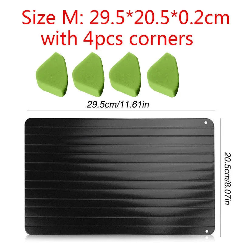 fast defrosting tray | aluminum thawing plate | kitchen quick thaw tray | ultrasonic cleaning