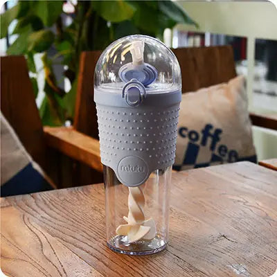 500ML Kids Plastic Water bottles Protein Shaker Blender Bottles with straw BPA Free Portable Sport My Water bottles 