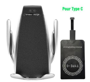 Car Wireless Charger 10W Induction Car Fast Wireless Charging With Car Phone Holder S5 