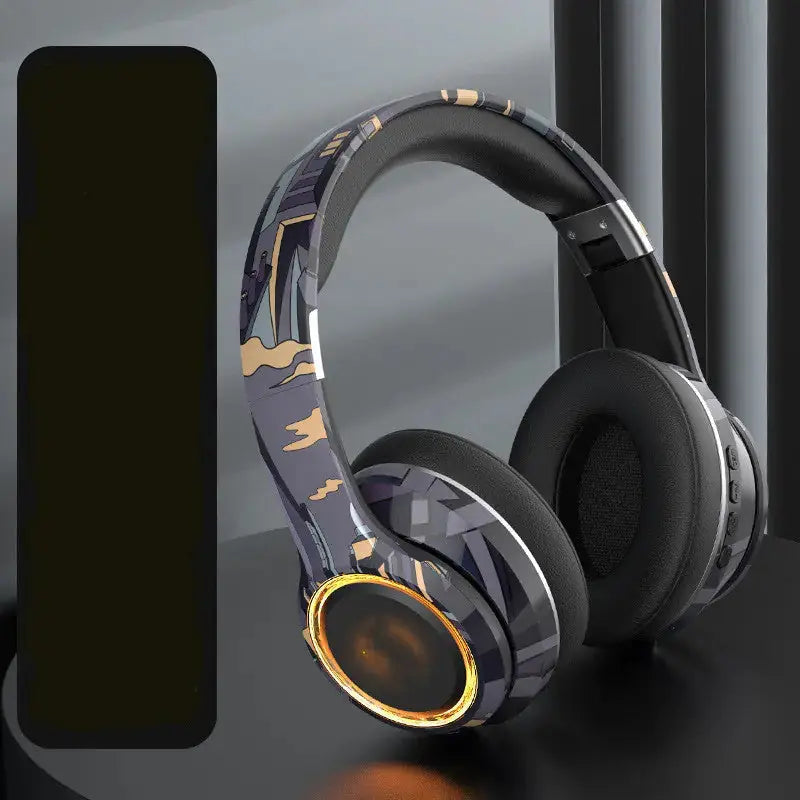Bluetooth Headphones 5.2 Pluggable Illumination 