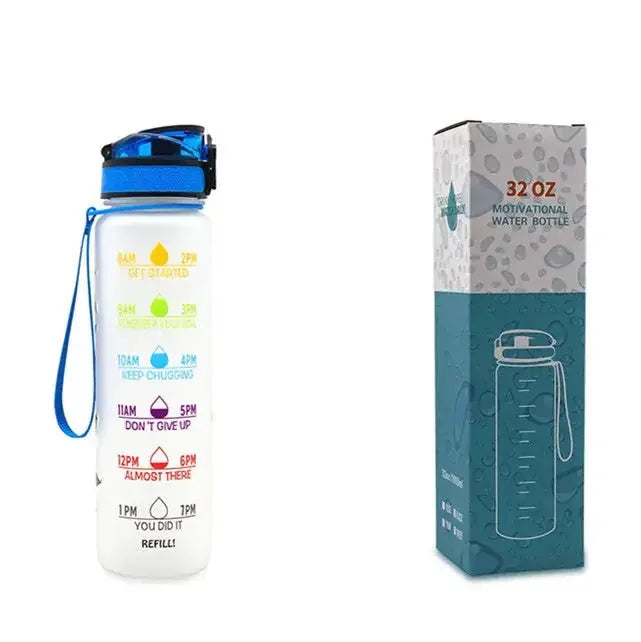 l tritan water bottle | time marker motivational bottle | bpa-free tritan material | ultrasonic cleaning