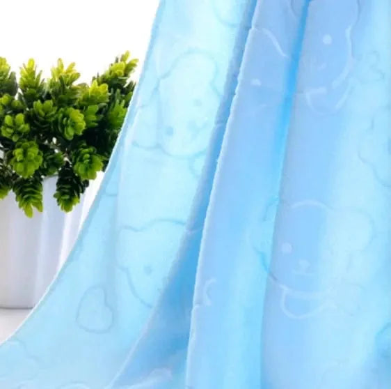 ultra-absorbent microfiber towel | large kids bath towel | cartoon bear beach towel | ultrasonic cleaning