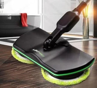 rechargeable cordless electric mop | 360 degree rotating mop head | dual tank water spray system | ultrasonic cleaning