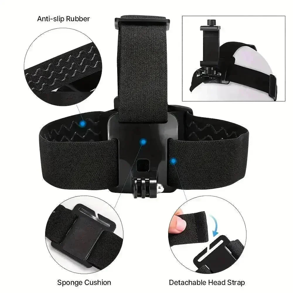 universal phone camera mount | multi-angle adjustable phone clip | free shipping sports camera kit | energy saving