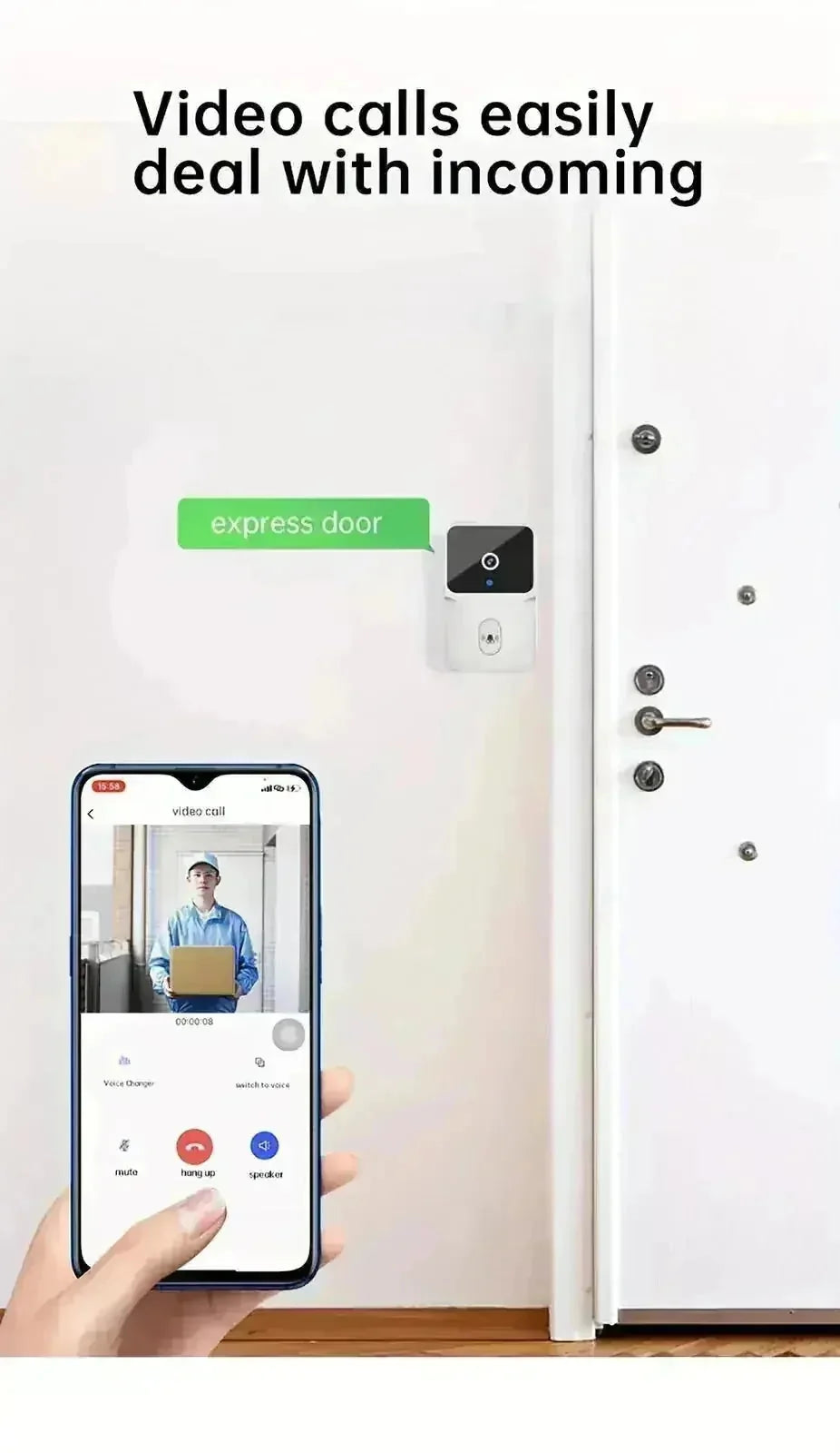 wireless video doorbell | hd video doorbell | night vision security camera | ultrasonic cleaning