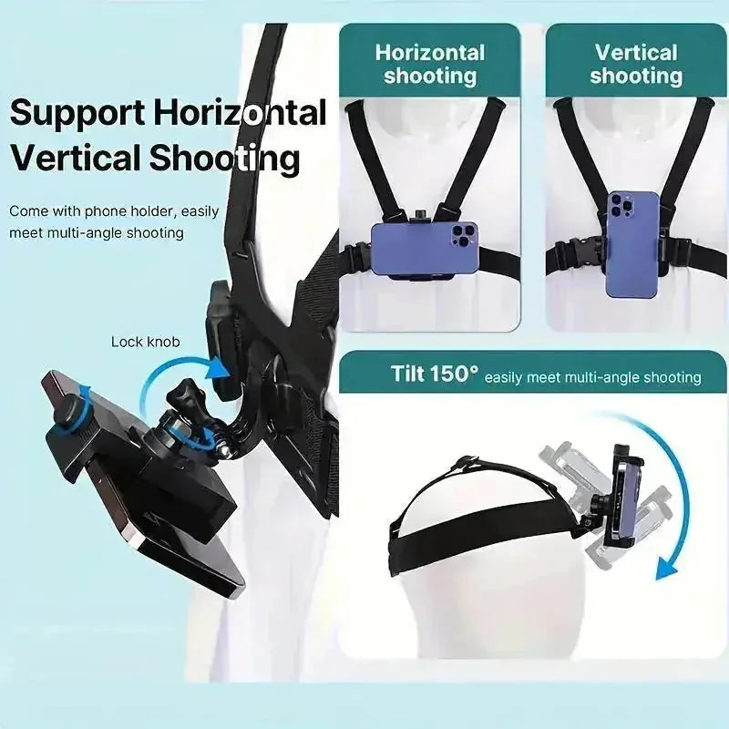 universal phone camera mount | multi-angle adjustable phone clip | free shipping sports camera kit | energy saving