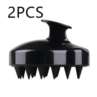 silicone scalp brush | waterproof hair massager | shower scalp scrubber | ultrasonic cleaning