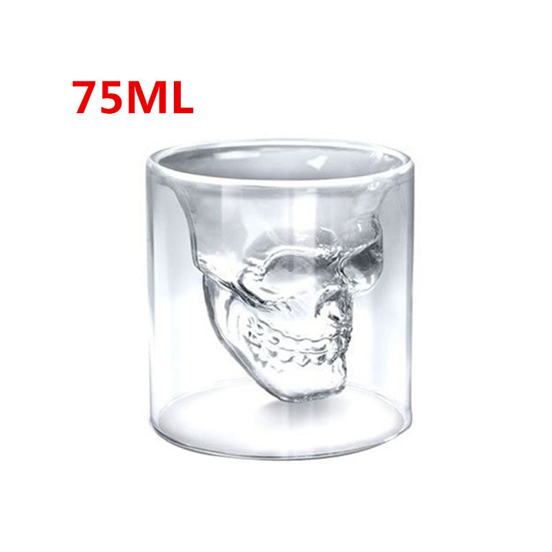 Skull Skull Double Transparent Glass 