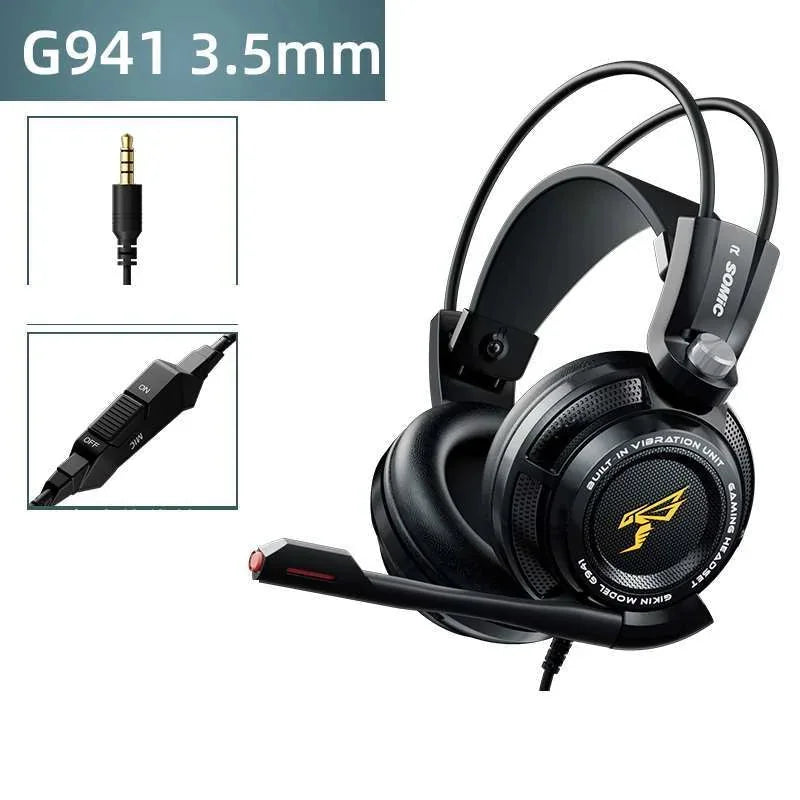 noise isolating gaming headset | wired esports headphones with mic | long gaming session comfort | energy saving