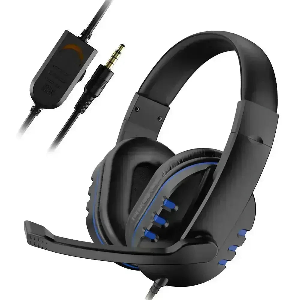 mm wired gaming headset | noise-canceling earphones | ps4 compatible headphones | energy saving