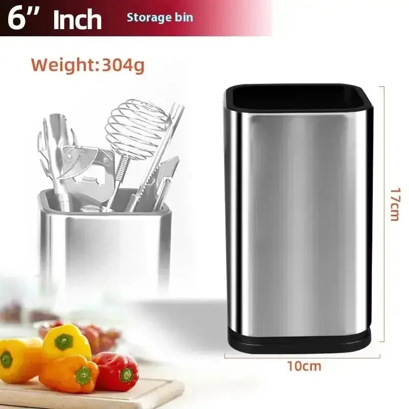 large capacity kitchen organizer | stainless steel tool holder | multifunctional utensil rack | energy saving