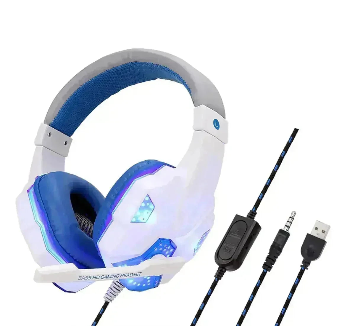 usb-powered illumination | gaming headset with mic | ps4 compatible headphones | ultrasonic cleaning