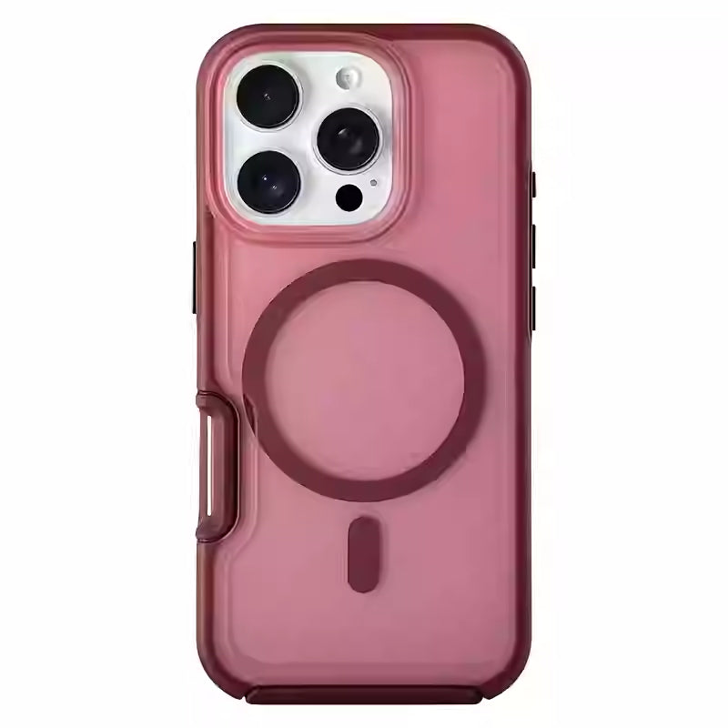 High-grade Matte Simple All-inclusive Anti-fall Skin Feeling Magnetic Phone Case 