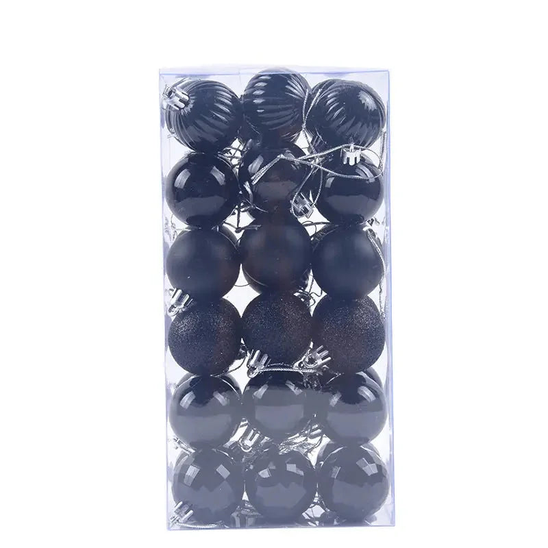 shatterproof plastic ornaments | 6cm diameter christmas baubles | indoor tree decorating | energy saving