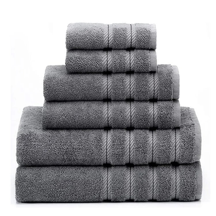 ultra-absorbent cotton towel set | 600 gsm heavy weight bath towels | quick-dry bathroom towels | ultrasonic cleaning