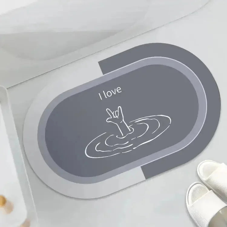 non-slip bathroom rug | waterproof shower mat | quick-dry bath mat | energy saving