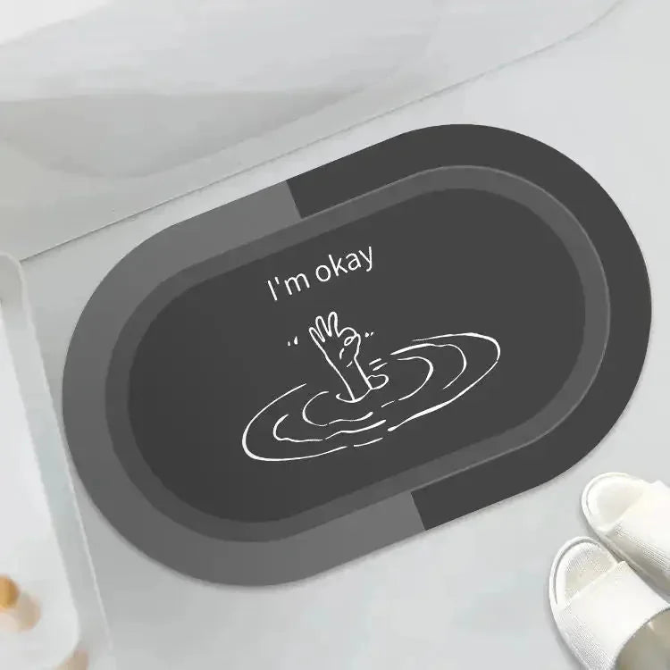 non-slip bathroom rug | waterproof bath mat | shower door floor mat | energy saving