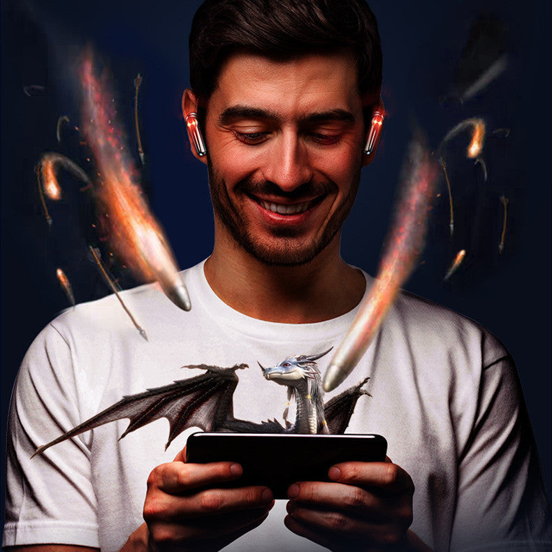 TWS Bluetooth Gaming Earphones Low Latency Wireless Head 