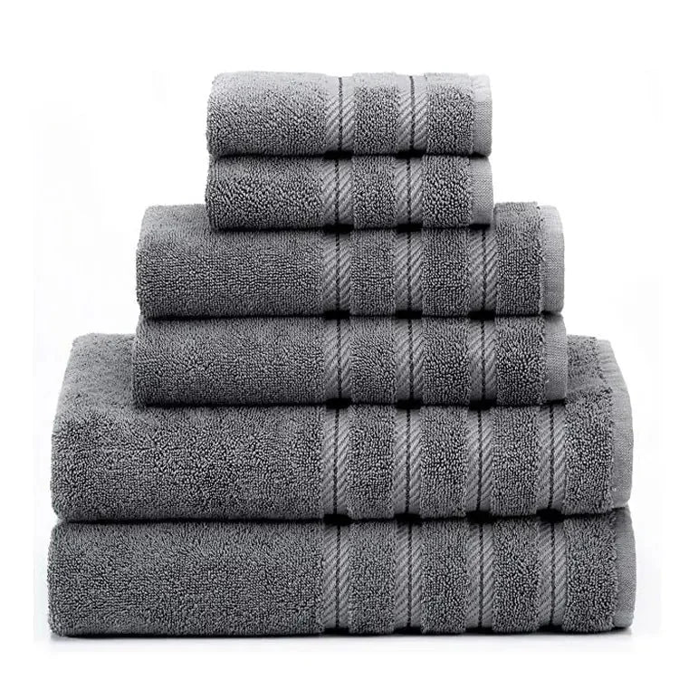 ultra-absorbent cotton towel set | 600 gsm heavy weight bath towels | quick-dry bathroom towels | ultrasonic cleaning