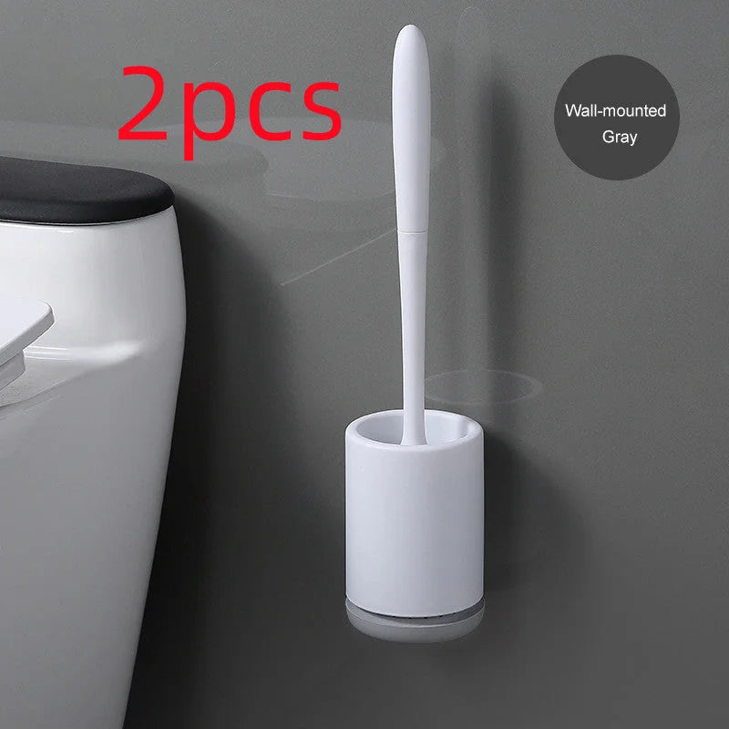 non-stick plastic bristles | easy-clean toilet brush | bathroom cleaning tool | ultrasonic cleaning