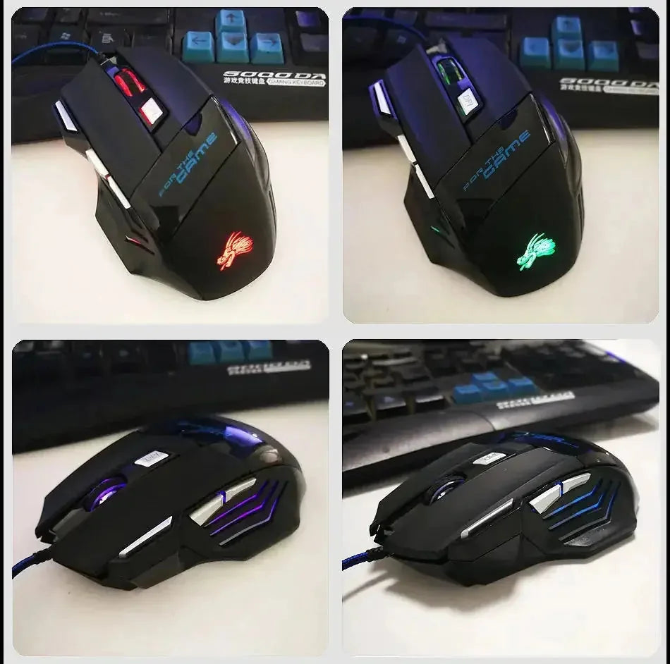 rgb backlight gaming mouse | 7 programmable buttons | wired usb mouse | energy saving