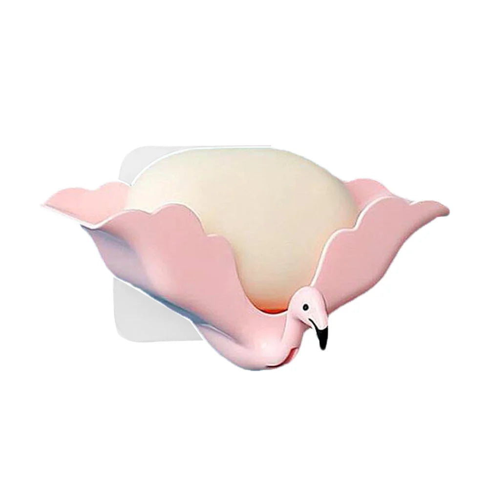 stainless-steel soap dish | wall-mounted soap rack | perforated soap holder | energy saving