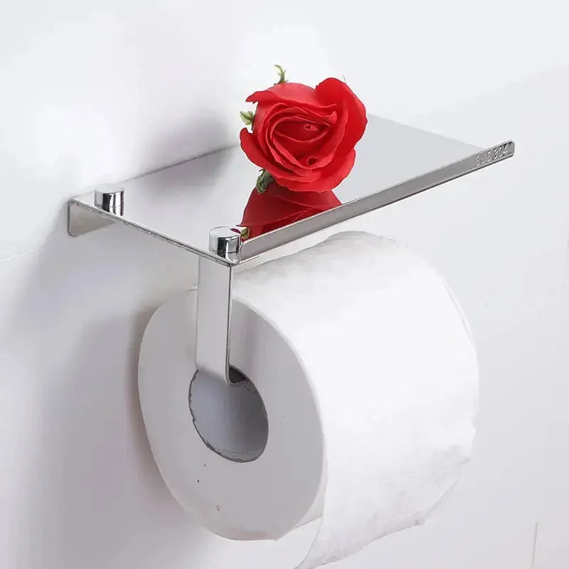 stainless steel construction | heavy-duty toilet paper holder | bathroom tissue box holder | energy saving