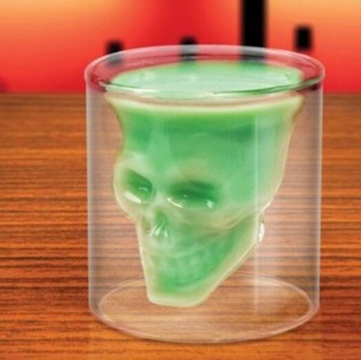 Skull Skull Double Transparent Glass 