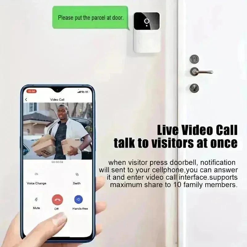 wireless video doorbell | hd camera doorbell | night vision doorbell | ultrasonic cleaning