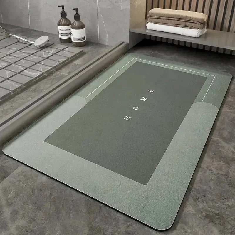 non-slip bathroom rug | waterproof shower mat | quick-dry bath mat | ultrasonic cleaning