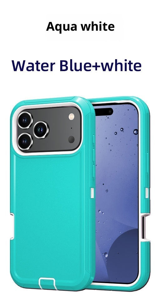 Applicable To New 17promax Three-proof Robot Solid Color Phone Case 