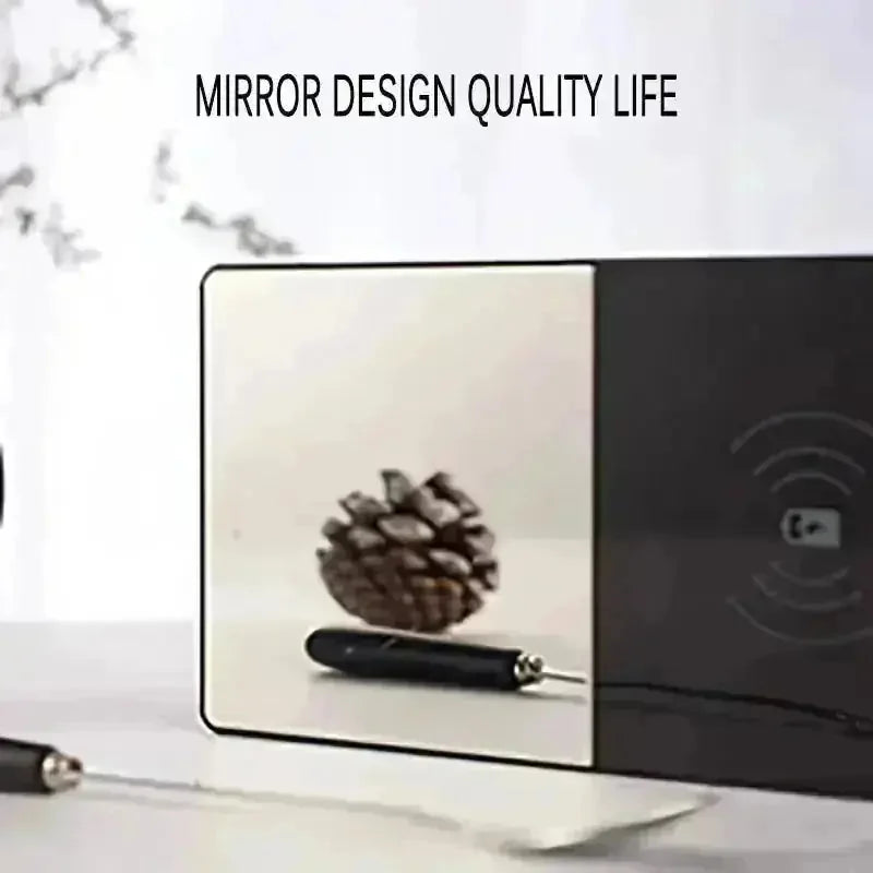 wireless charging mug warmer | 2 in 1 heating cup | usb powered desk warmer | ultrasonic cleaning