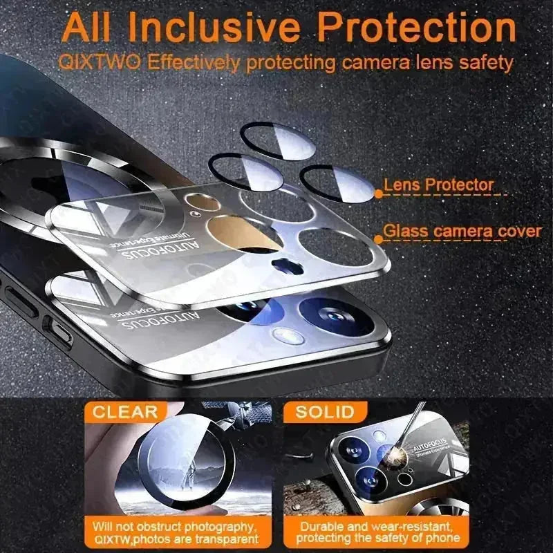 magnetic wireless charging case | shockproof silicone phone cover | hollow logo back cover | energy saving