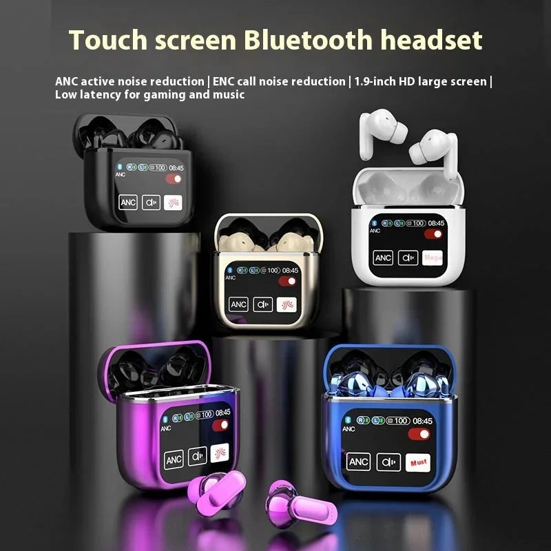 wireless bluetooth headset | active noise cancelling headphones | 54 hours battery life | ultrasonic cleaning
