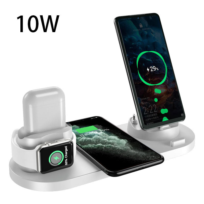 Wireless Charger For IPhone Fast Charger For Phone Fast Charging Pad For Phone Watch 6 In 1 Charging Dock Station 