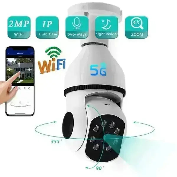 g wifi security camera | 360 degree panoramic view | auto tracking surveillance | ultrasonic cleaning