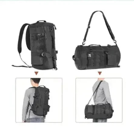 heavy-duty nylon construction | multiple rod holders | waterproof fishing gear bag | ultrasonic cleaning