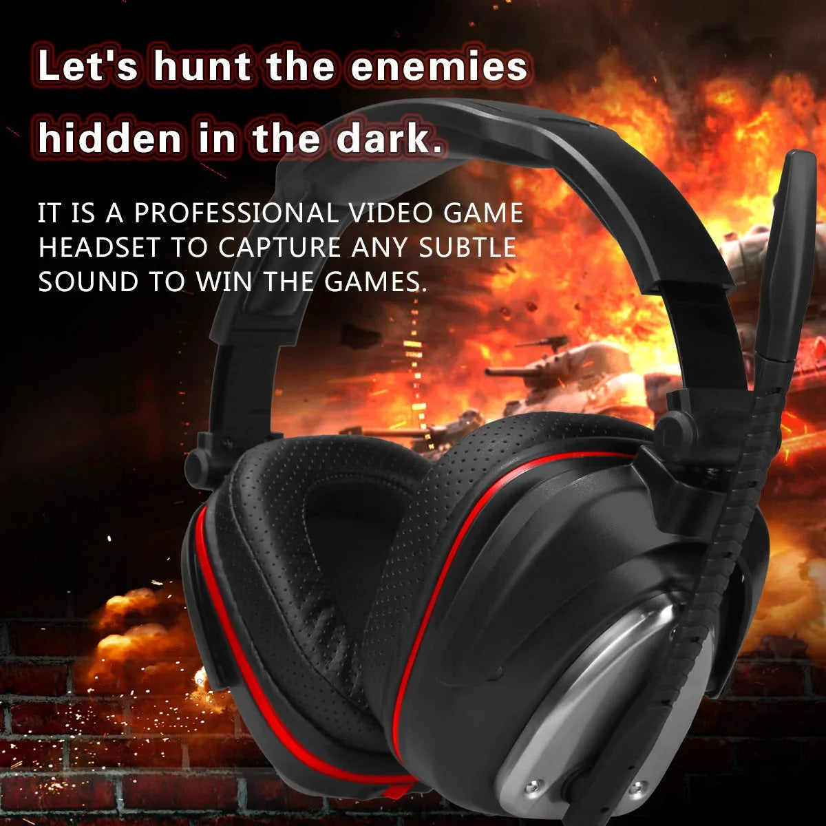 wireless gaming headset with mic | noise canceling headphones | long battery life headset | energy saving