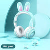 Rabbit Ear Headphones Wireless Luminous Extendable Wheat Headphones 