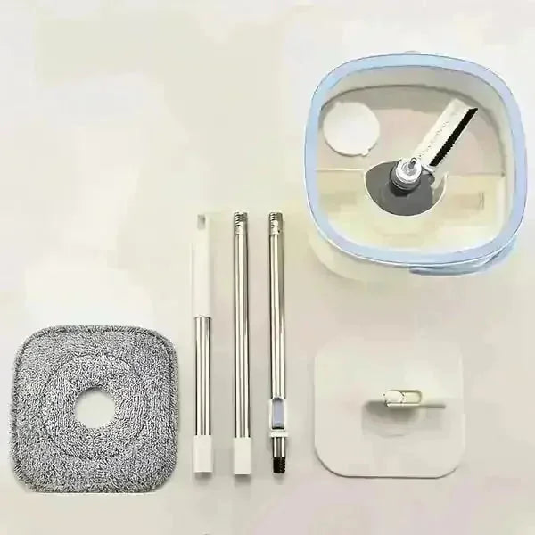 self-cleaning mop bucket | 360 degree rotating mop head | microfiber mop pads included | ultrasonic cleaning