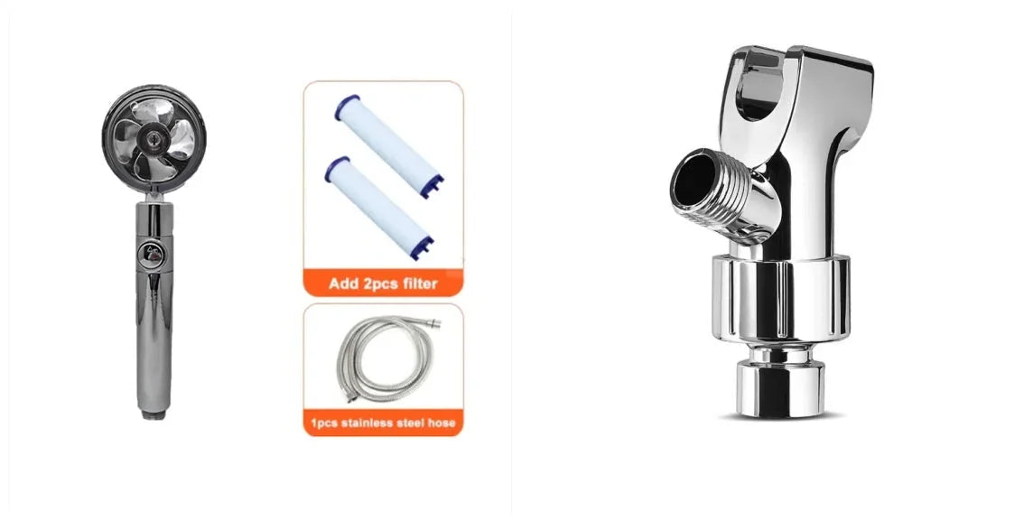 water saving shower head | high pressure spray nozzle | 360 degree rotating shower head | ultrasonic cleaning