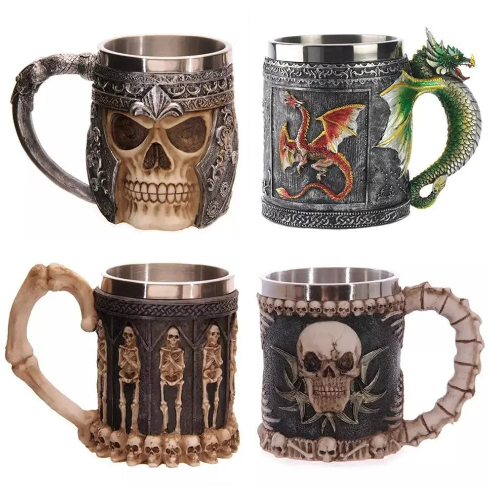 400ML 3D Skull Mugs Coffee 