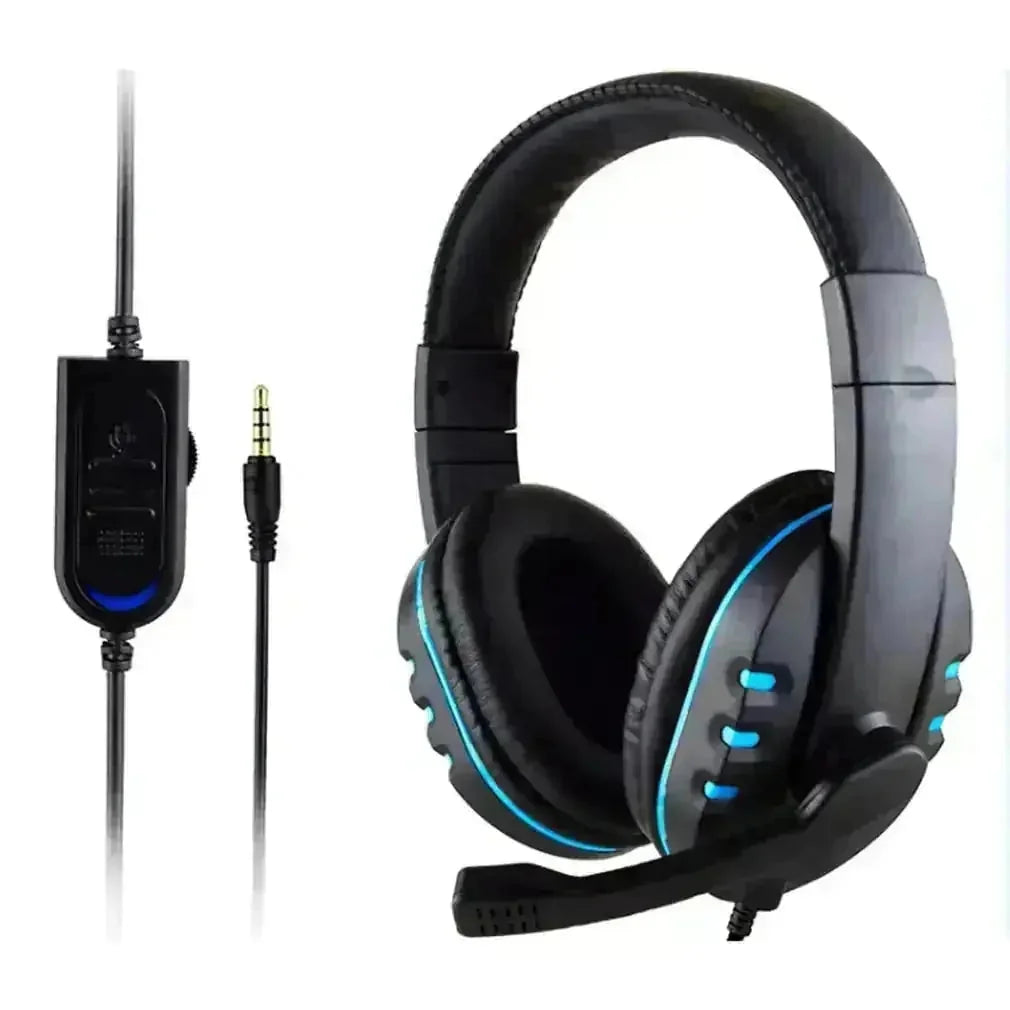mm wired gaming headset | noise-canceling earphones | ps4 compatible headphones | energy saving
