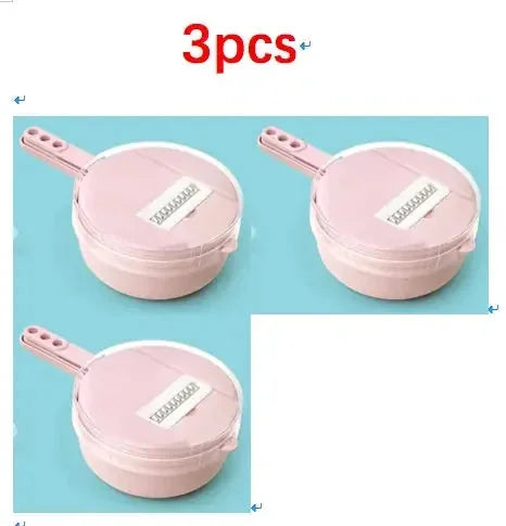 stainless-steel blades | adjustable thickness slicer | 8-in-1 kitchen gadget | ultrasonic cleaning