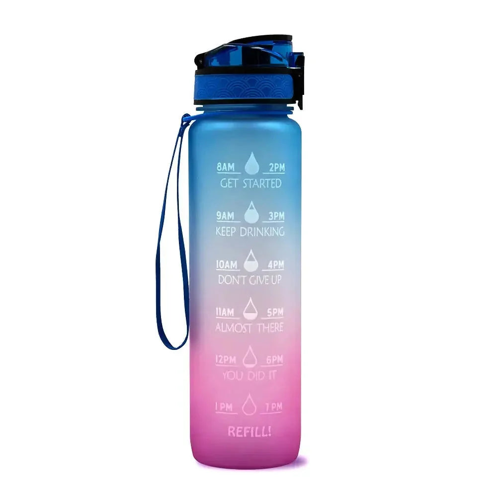 l tritan water bottle | time marker motivational bottle | bpa-free tritan material | energy saving